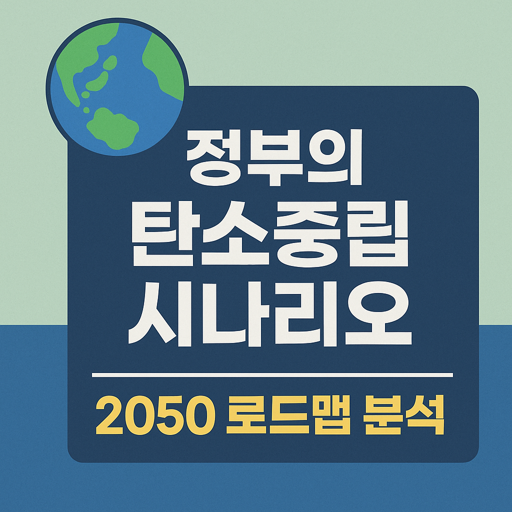 2025년 정부 탄소중립 정책 - 시나리오 2050 로드맵 분석하기
