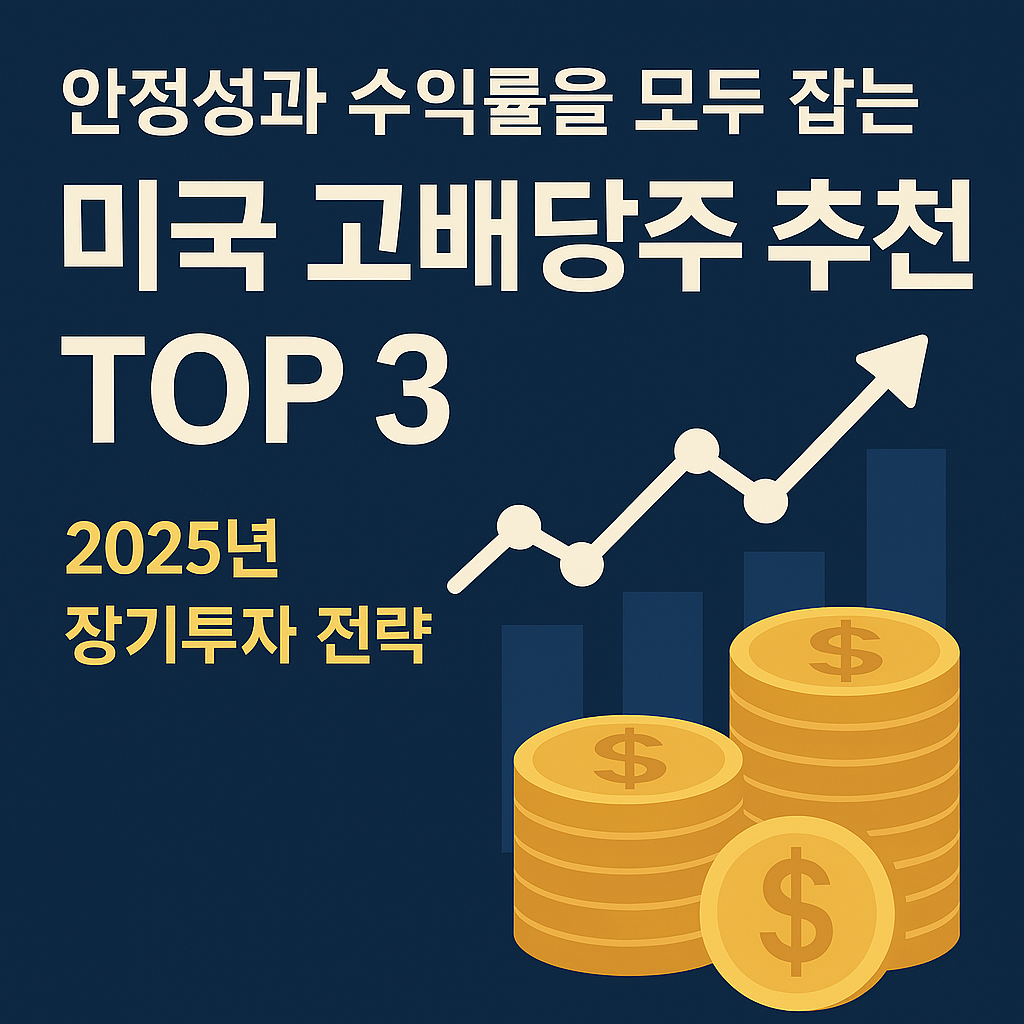 안정성과 수익률을 모두 잡는 미국 고배당주 추천 TOP 3 ❘ 2025년 장기투자 전략