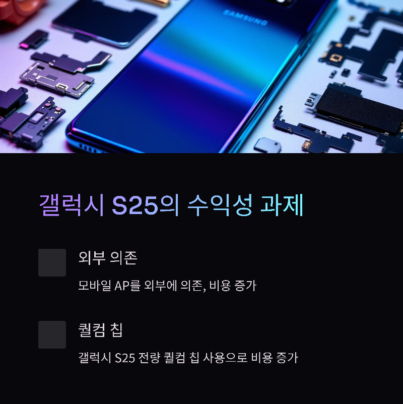 갤럭시 S25의 수익성 문제