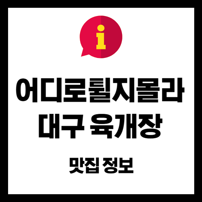 어디로튈지몰라-대구-육개장