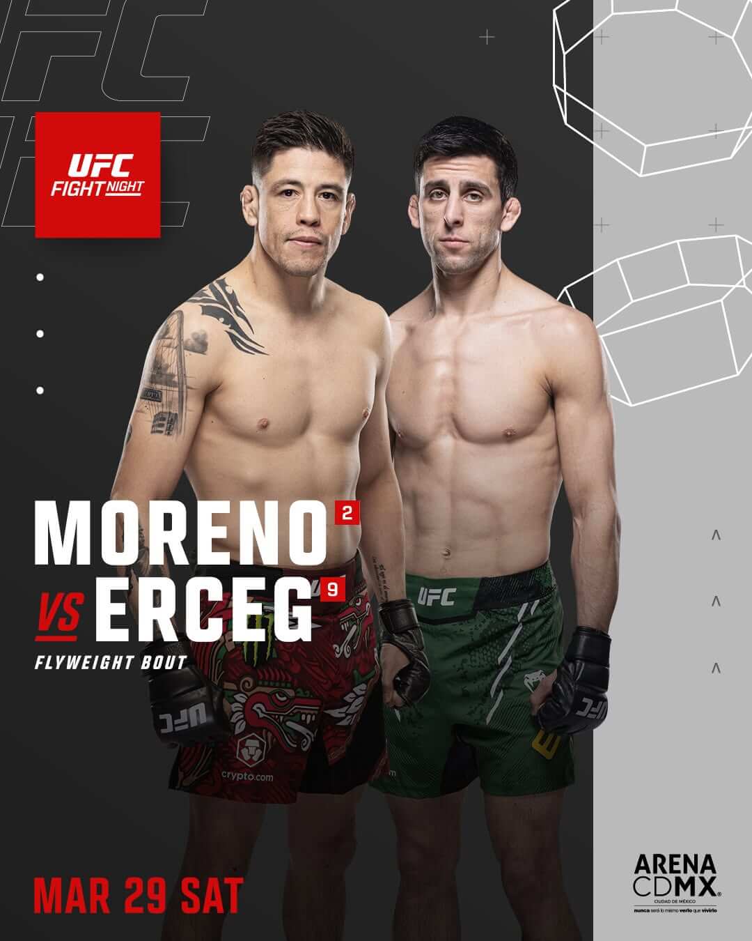 UFC Fight Night 플라이급 브랜든 모레노 vs 스티브 얼섹 경기 시간 중계 분석