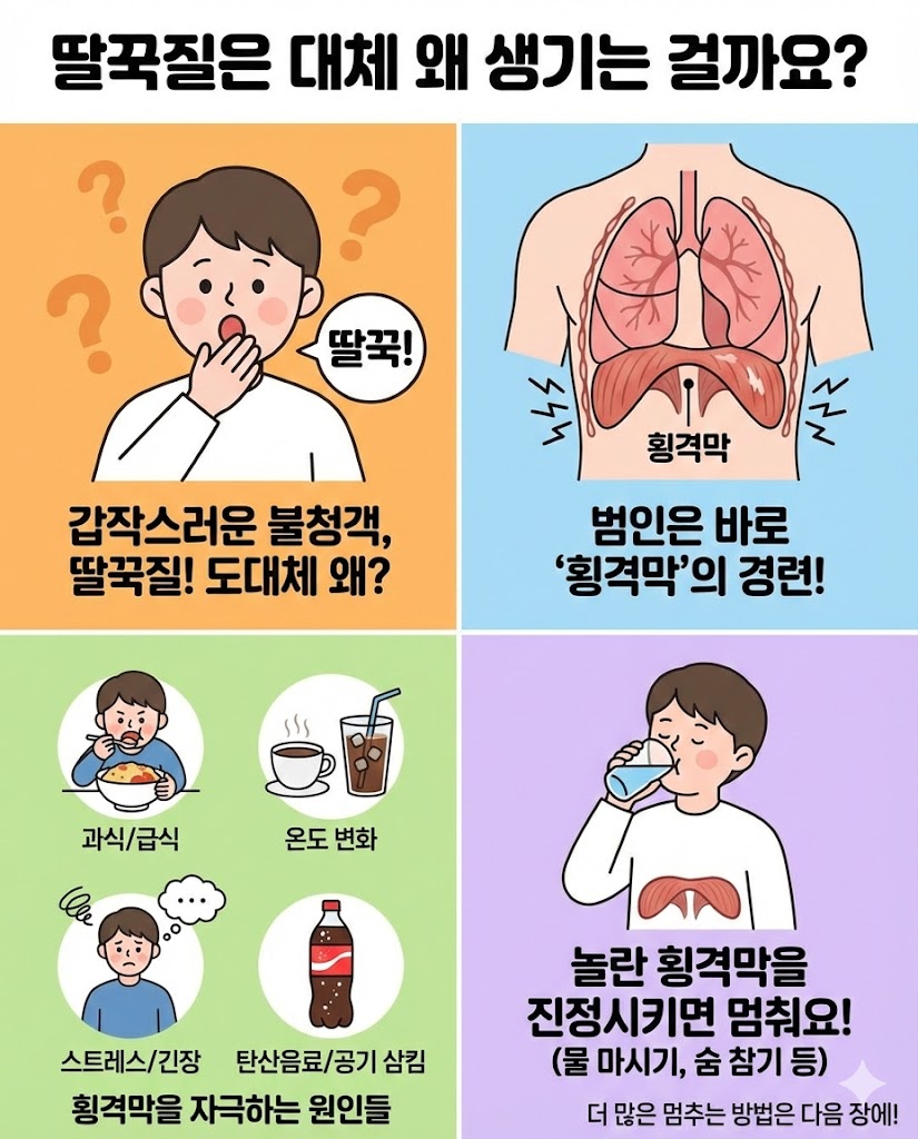 딸꾹질 멈추는 방법