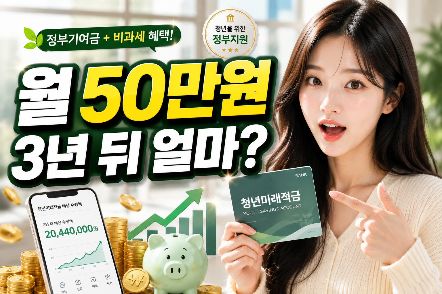 월 50만원 넣으면 3년 뒤 얼마 받을까 청년미래적금 만기 수령액 계산