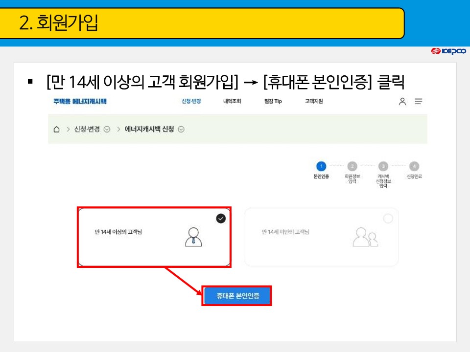 한전에너지캐시백 신청 주택용 에너지캐시백 신청