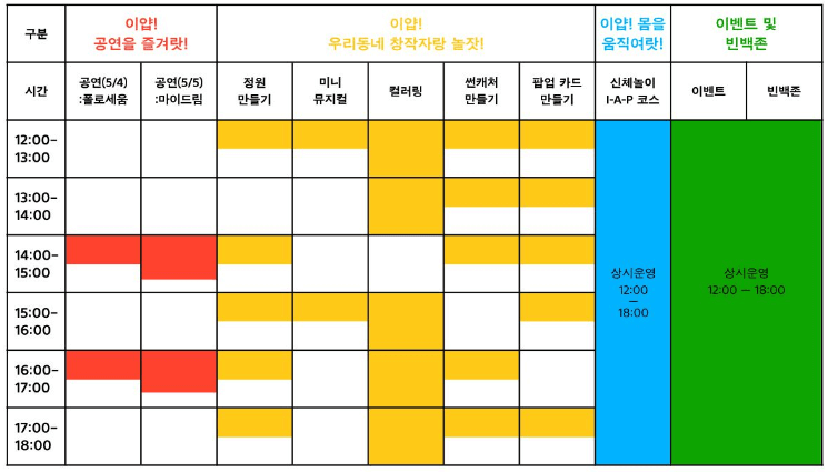 2024 인천 어린이날 행사 공연 총정리