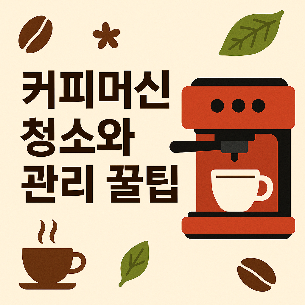 커피머신 청소와 관리 꿀팁 &ndash; 향기 좋은 커피를 오래 즐기는 생활 비법