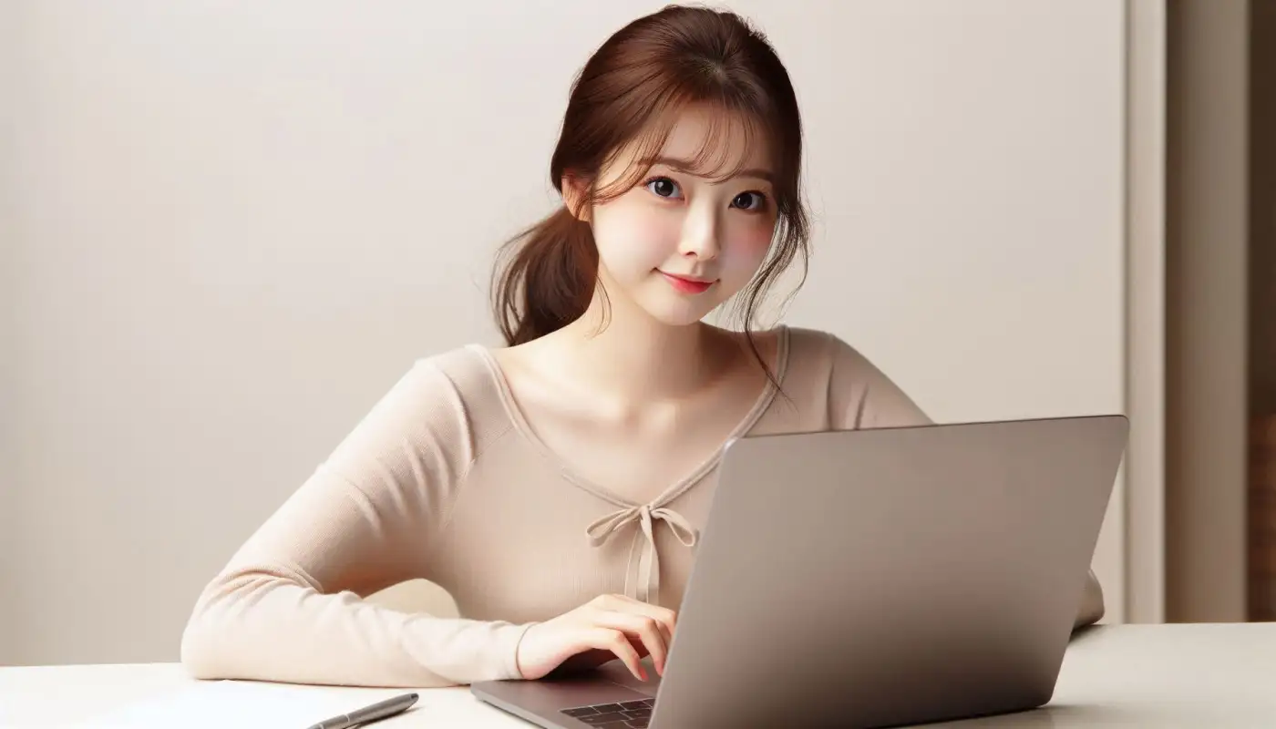 업비트-이더리움-출금-방법을-알아보는-여성의-모습