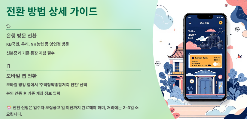 주택청약종합저축이란? 차이점, 전환(전환방법), 해지 및 이자