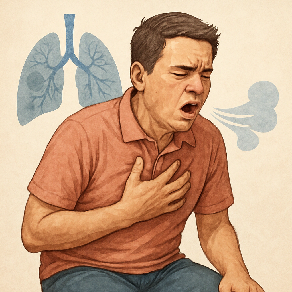 숨이 차는 증상