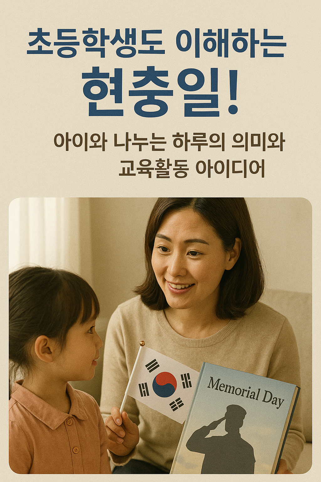 &ldquo;초등학생도 이해하는 현충일! 아이와 나누는 하루의 의미와 교육활동 아이디어&rdquo;