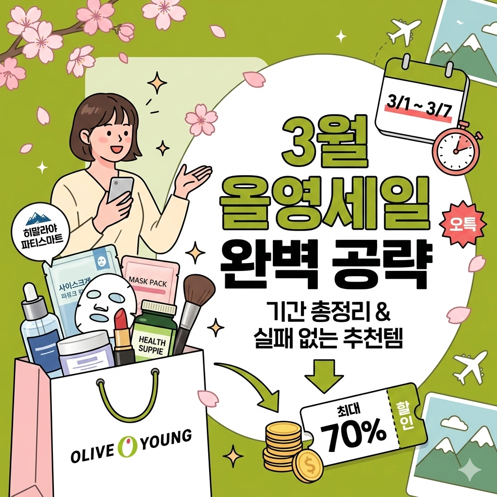 올리브영 세일 기간 3월 총정리 및 실패 없는 추천템 공략법