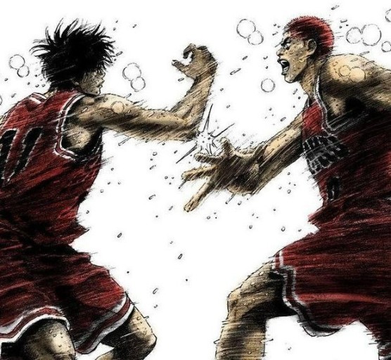 슬램덩크 장면중 서태웅과 강백호