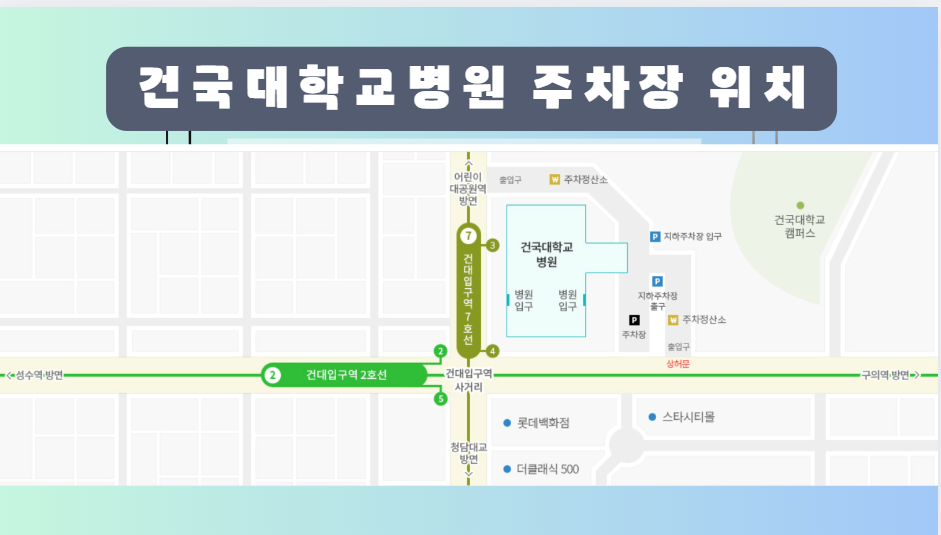 건국대학교 병원 주차장 위치