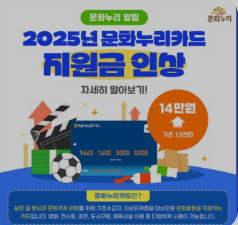 문화누리카드 지원금인상