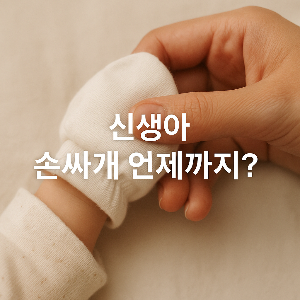 신생아 손싸개, 언제까지가 적당할까 사용 기간 한 번에 정리🧤