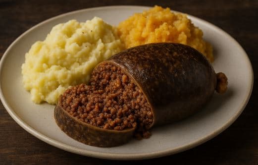 스코틀랜드의 해기스(Haggis) - 겨울철에 특히 많이 먹는 양의 내장을 활용한 전통 요리