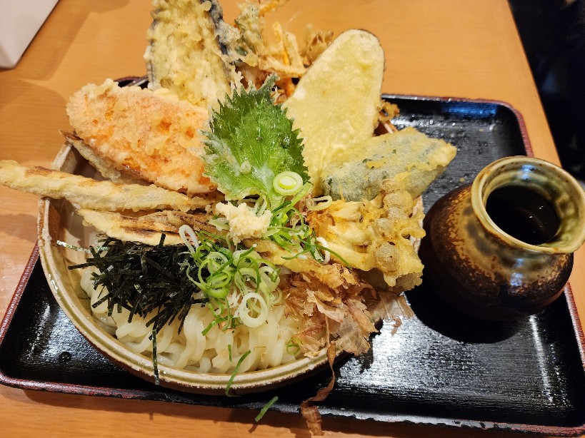 야채튀김 우동