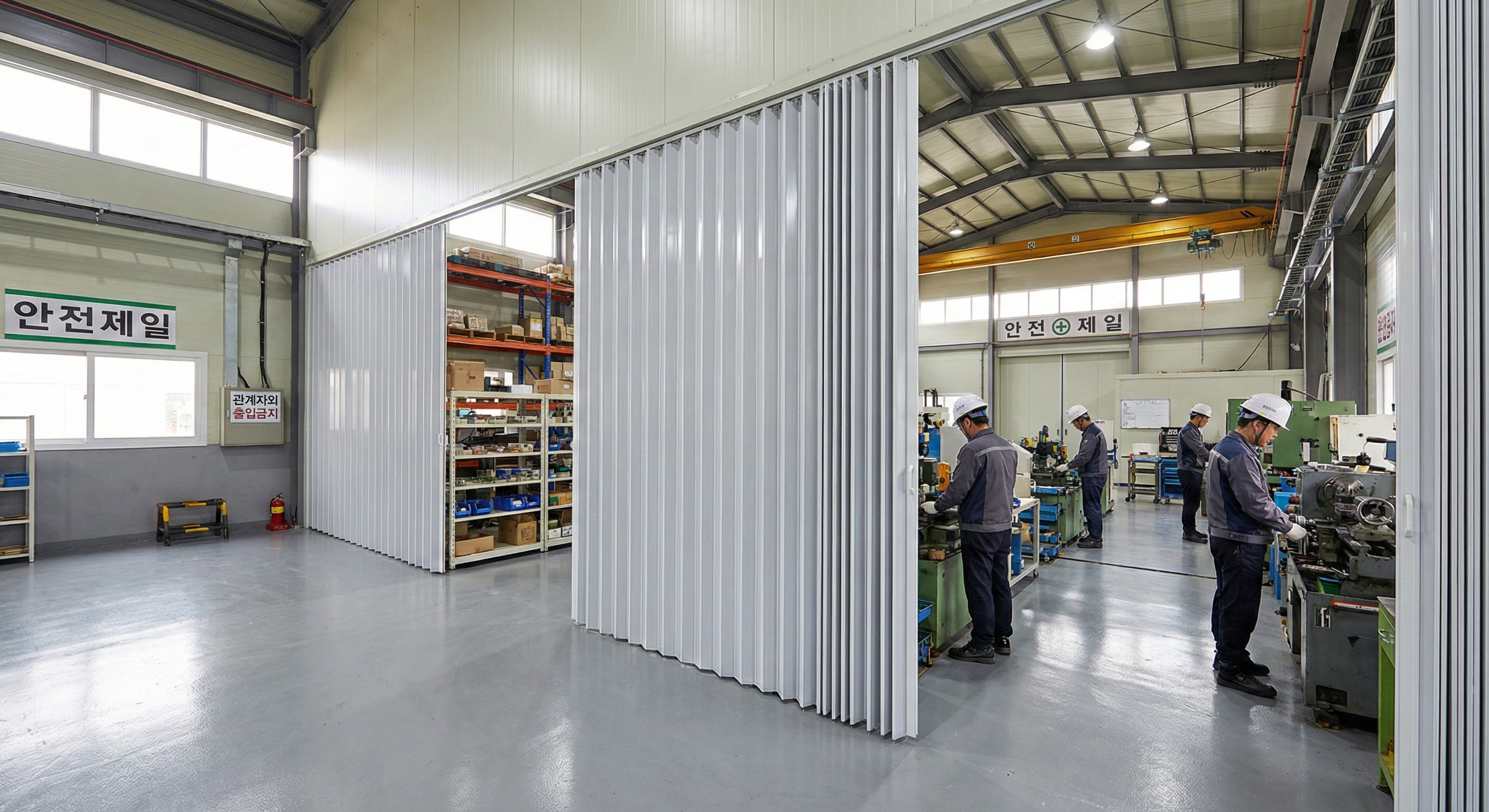 자바라 설치 시공