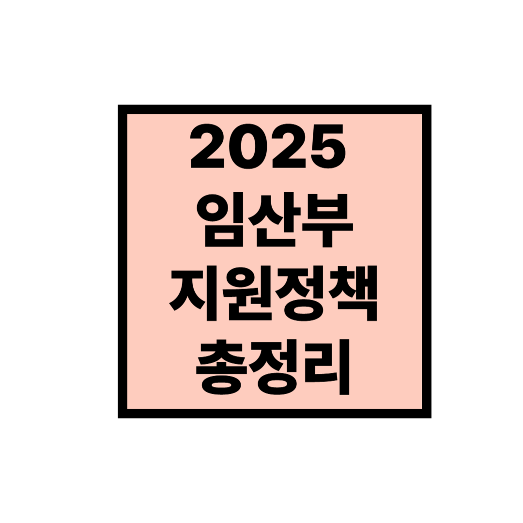2025 임산부 지원 정책 총정리