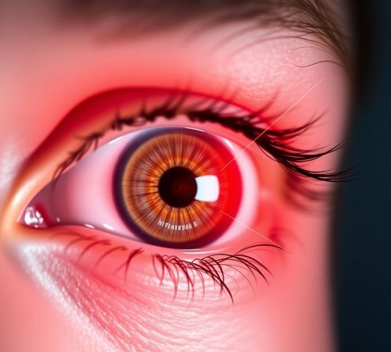 눈에 이물질이 낀것 같은 증상