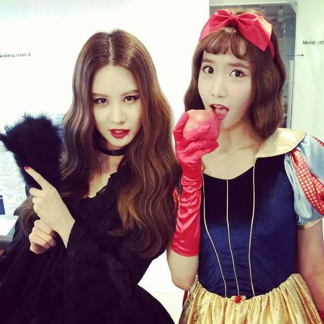 2014 SM 할로윈 파티에 참석한 서현과 윤아