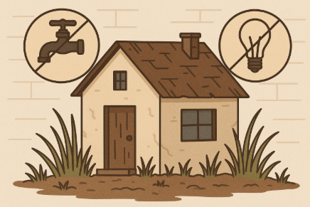 수도&middot;전기 미설치 주택 개통 절차