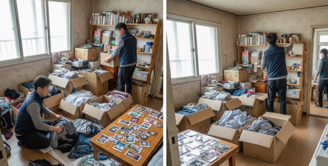 임실 고독사청소 및 정리중