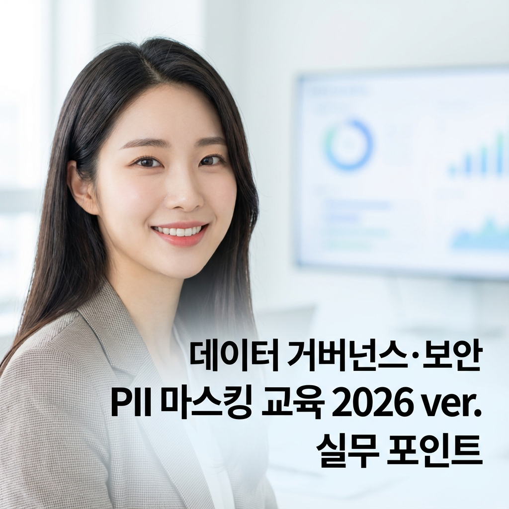 데이터 거버넌스&middot;보안 PII 마스킹 교육 ｜ 2026 ver. 실무 포인트
