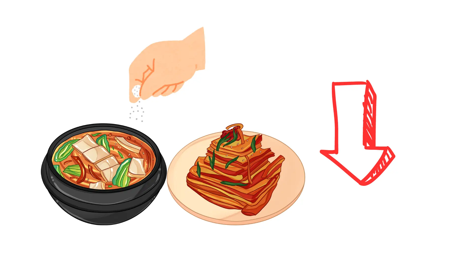 김치,국물에들어간소금