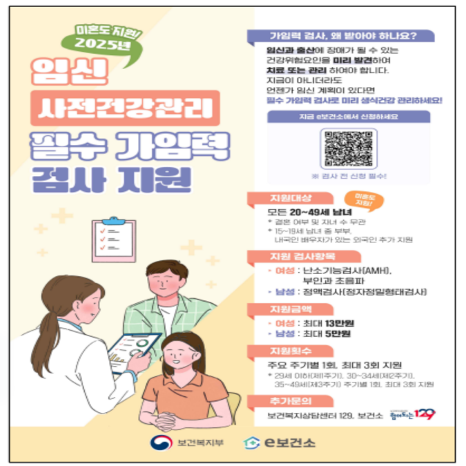 가임력 검사지원