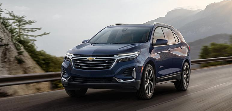 이 사진은 쉐보레 2021 이쿼녹스의 전면부 모습입니다