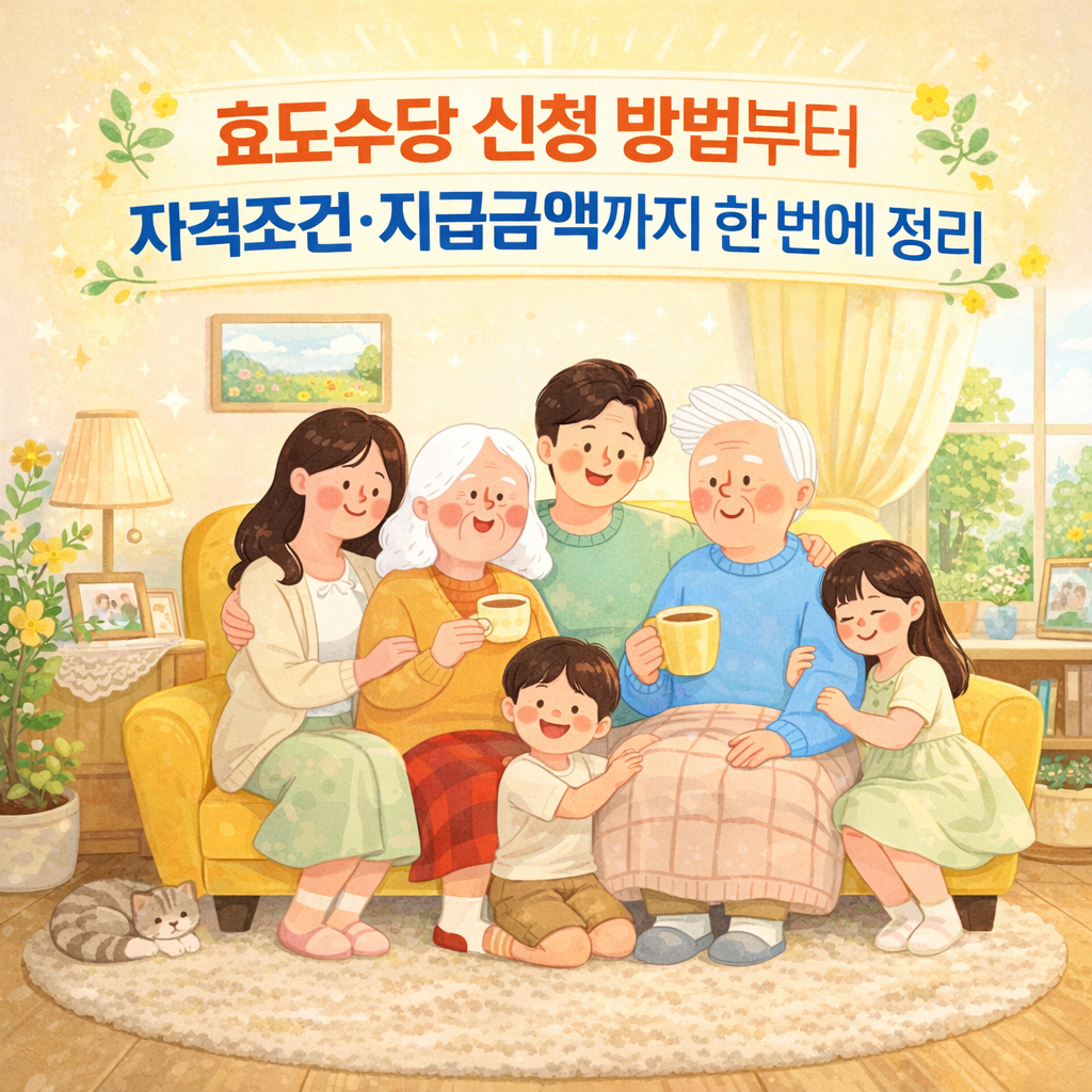 효도수당 신청 방법부터 자격조건·지급금액까지 한 번에 정리