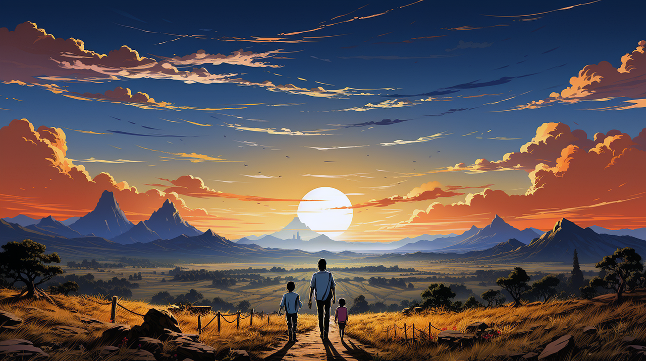 꿈속에서 가족과의산책