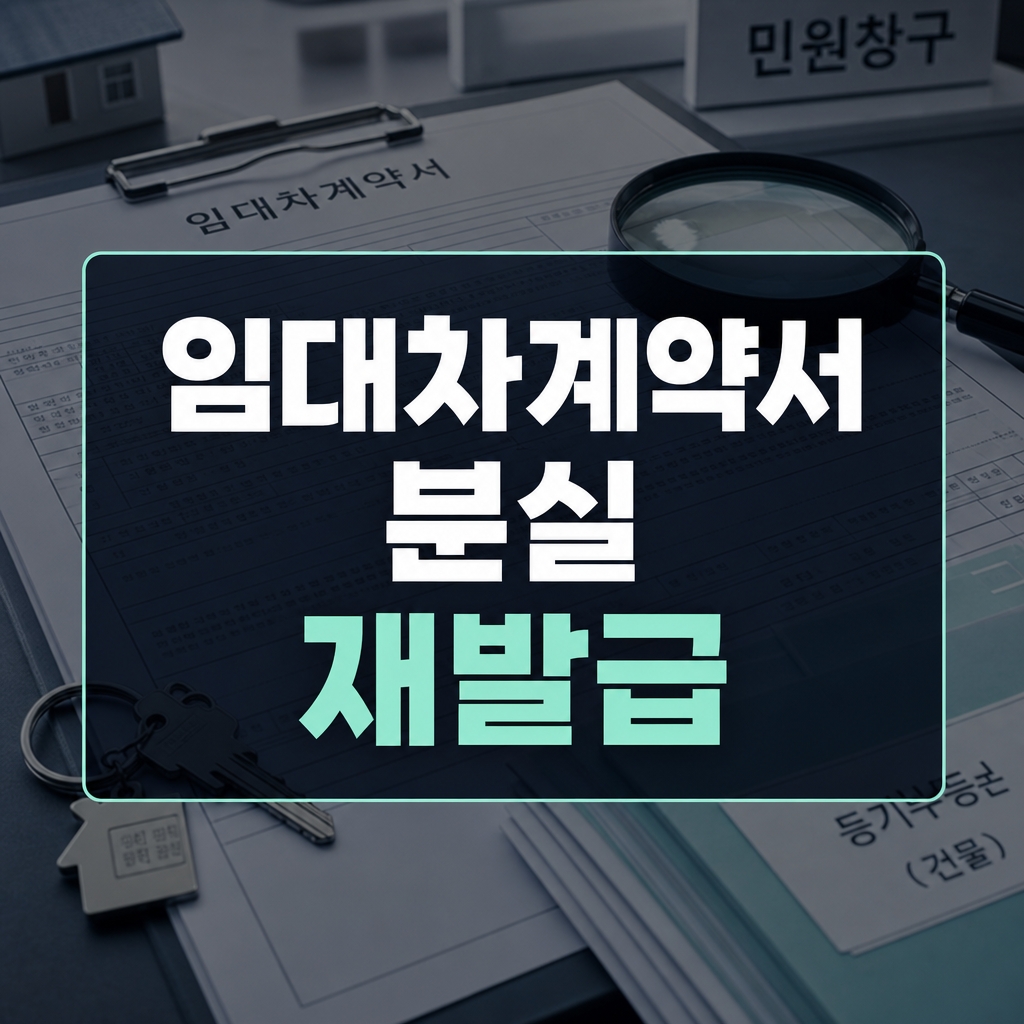 임대차계약서 분실 재발급과 확정일자 확인 방법