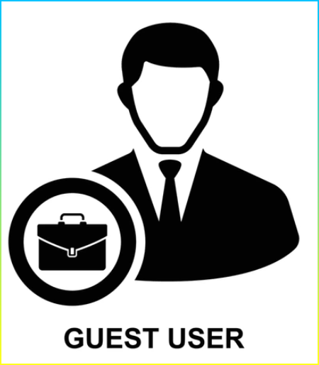게스트 사용자 아이콘 게스트 사용자는 조직 외부에 있는 사용자와 만나는 사람.