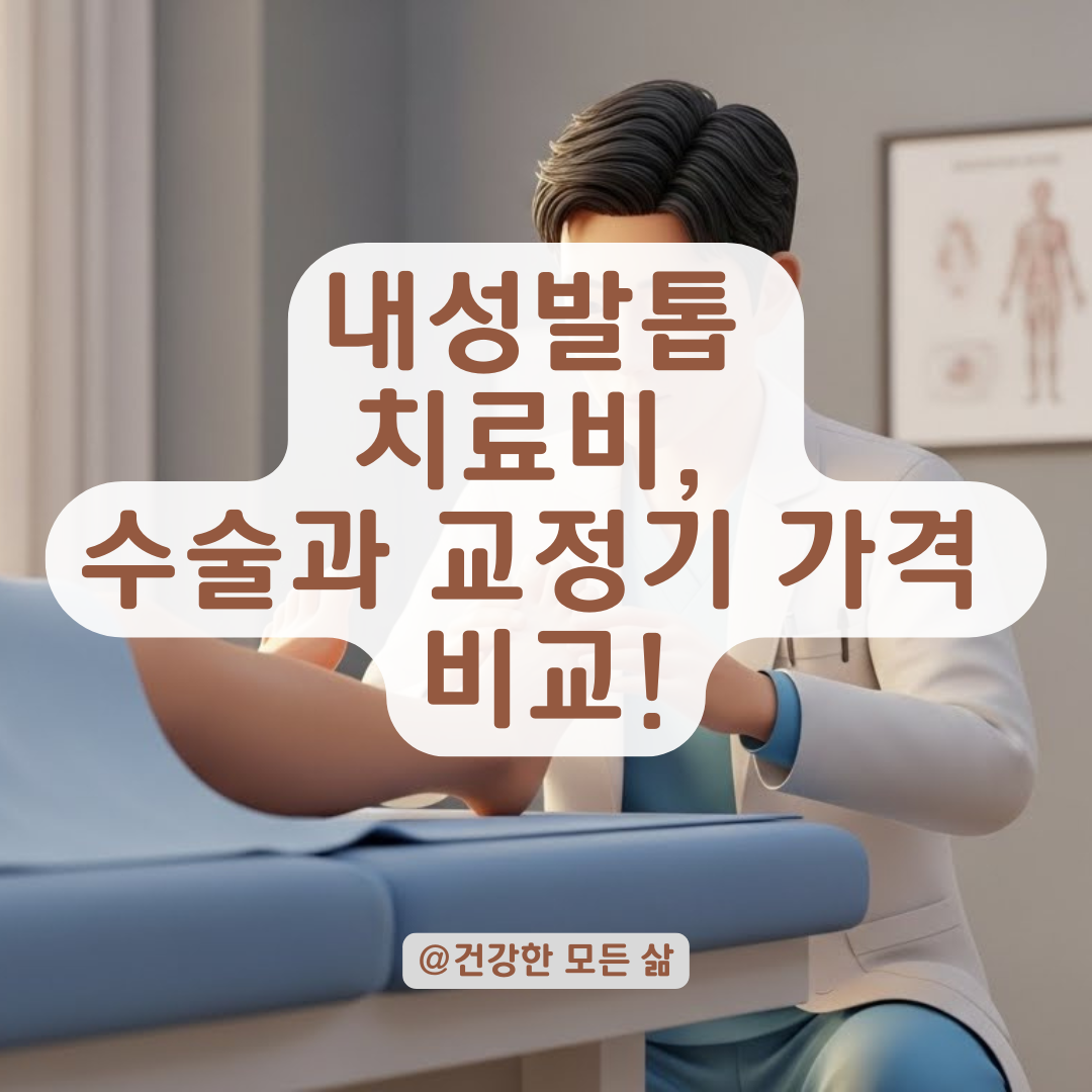 내성발톱, 단순 절제술부터 교정기 시술까지, 내성 발톱 단계별 치료비 알아보기