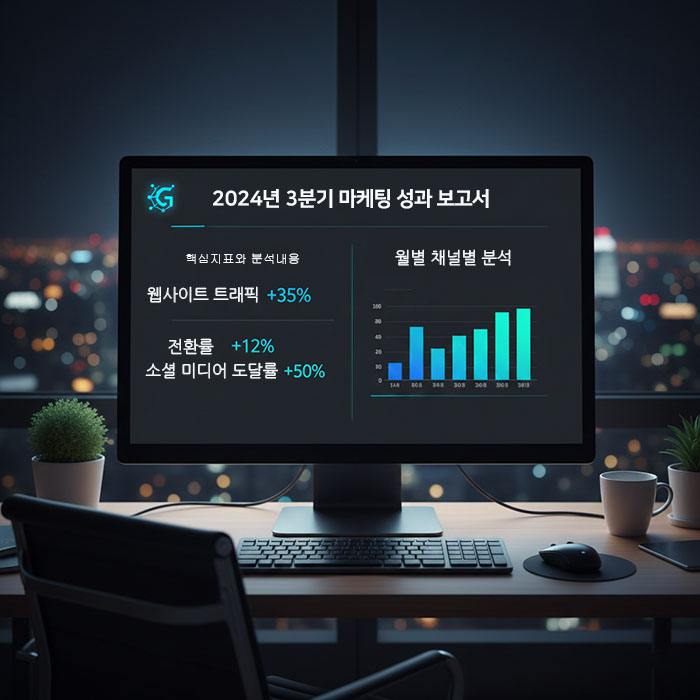 젠스파크 AI 슬라이드 제작 예시", "Genspark 데이터 분석 시트 화면