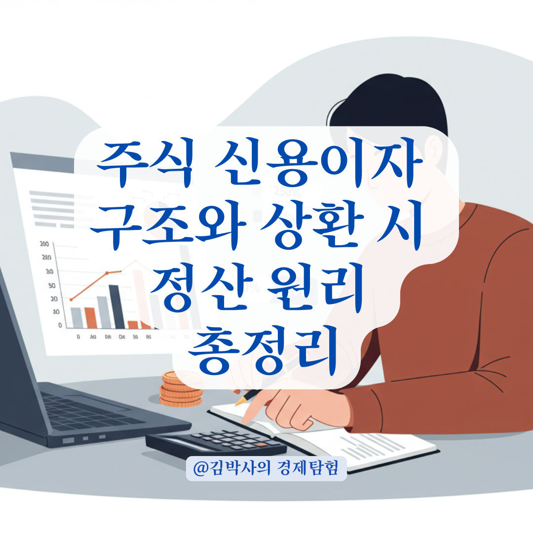 주식 신용이자, 매월 납부와 상환 시 정산 구조 한 번에 이해하기.
