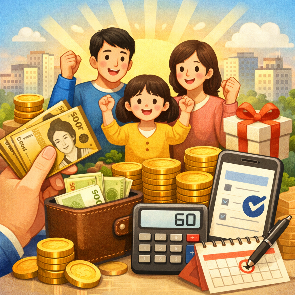 2026 민생회복지원금 3차 총정리|소득 70% 기준, 최대 60만원 신청방법까지 관련 사진