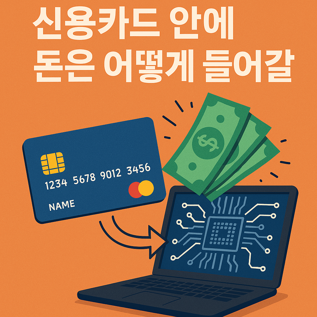 신용카드 안에 돈은 어떻게 들어갈까