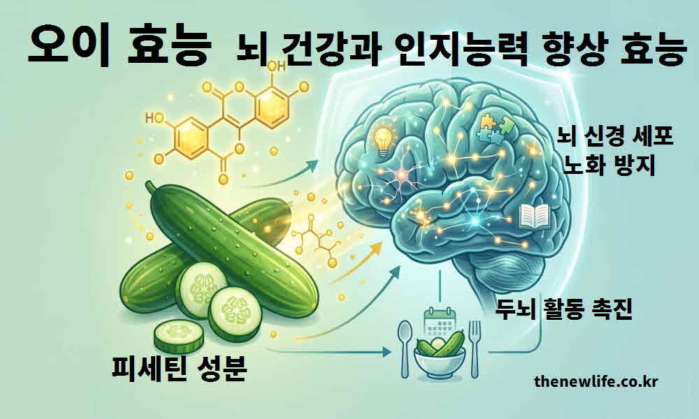 오이 효능 뇌 건강 인지능력 향상