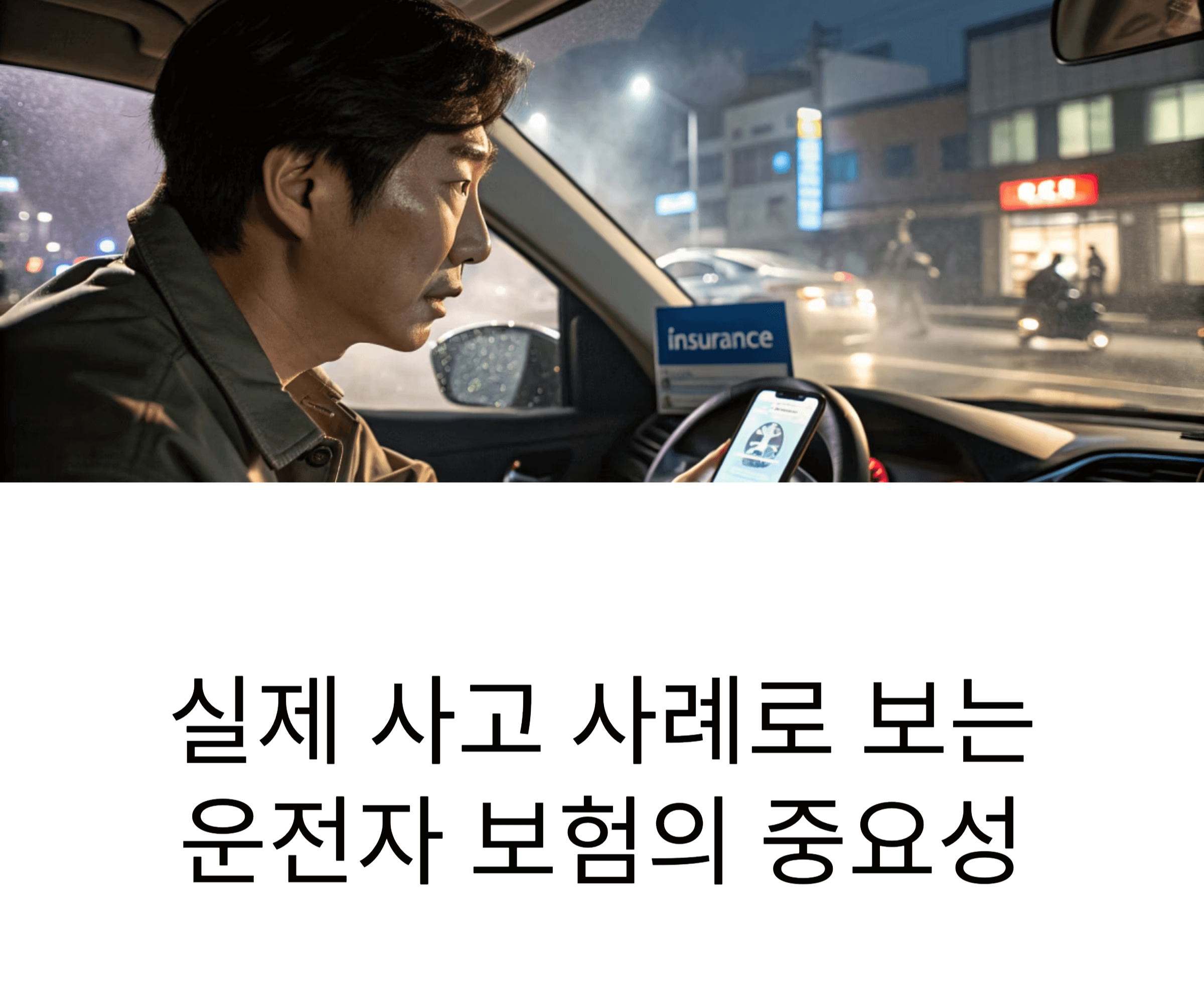 운전자 보험이 꼭 필요한 이유