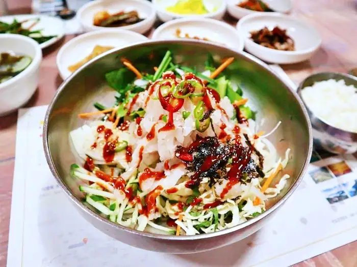 식객 허영만 백반기행 진도 자연산 모듬회 간재미 매운탕 간재미탕 맛집