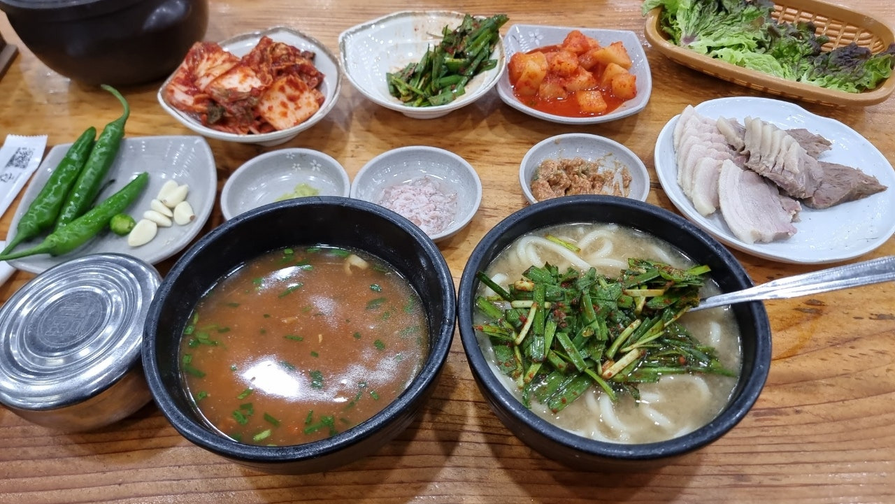 합천일류돼지국밥 수백정식 돼지우동