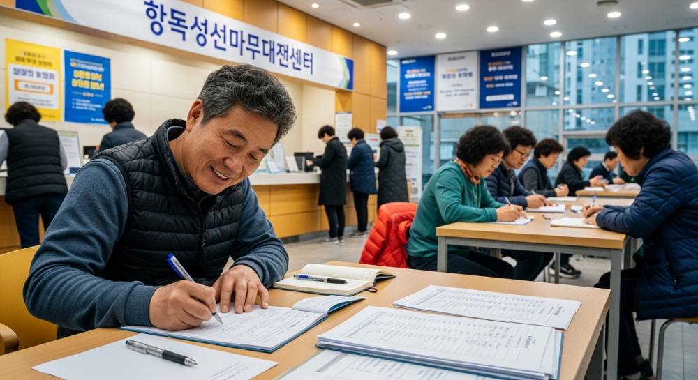 고유가 피해보상금 신청하는 사진
