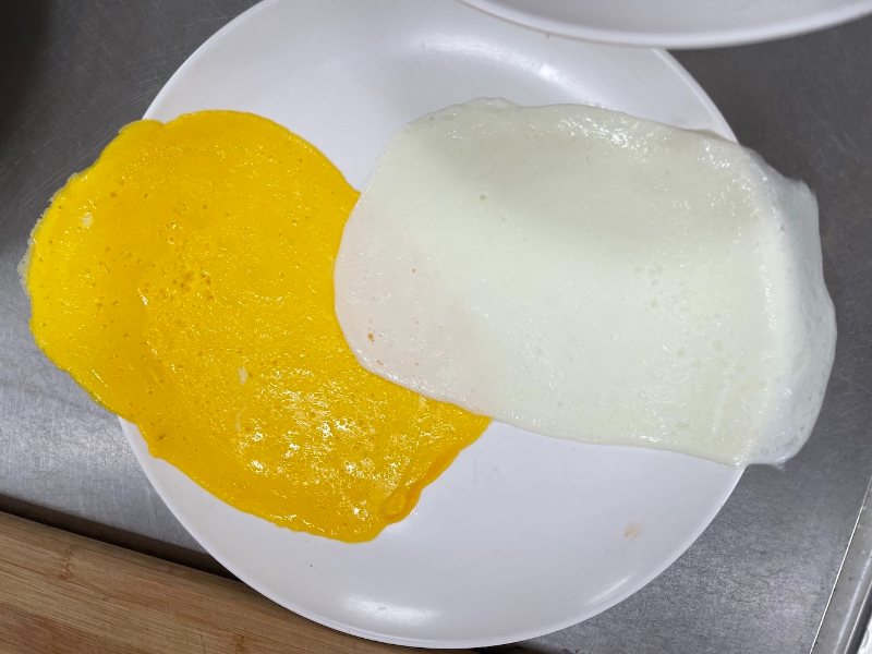 한식조리기능사 실기시험 준비 - 재료 썰기 - 지단 부치기