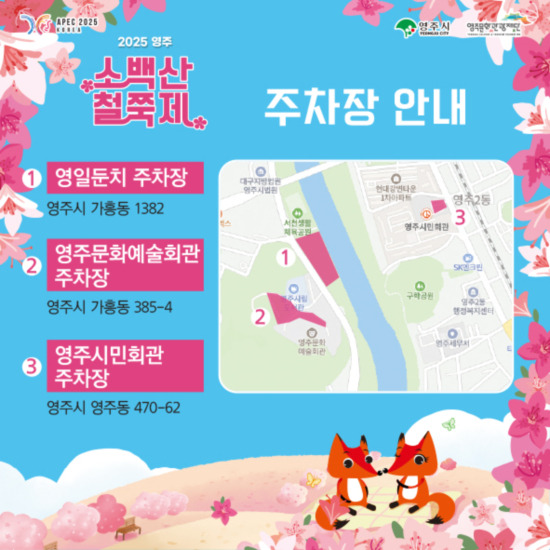 영주 소백산 철쭉제 방문 주차
