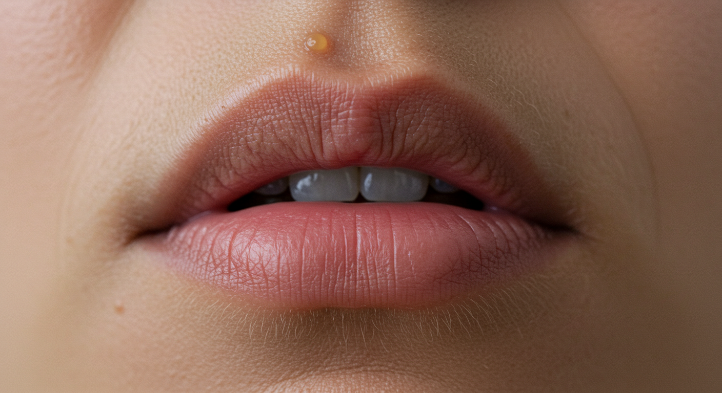 입술 위 노란 뾰루지의 대표 원인
