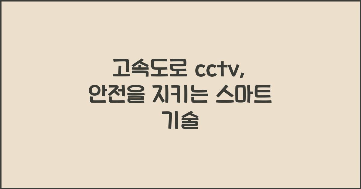 고속도로 cctv