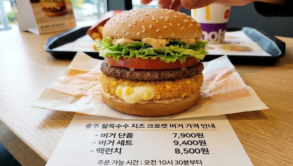 맥도날드 한국의맛 신메누 출시! (찰옥수수버거, 로컬소싱, 지역상생)